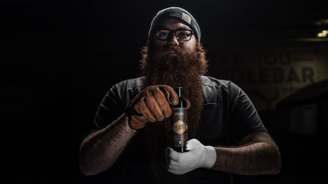 how to use Can You Handlebar's beard shampoo