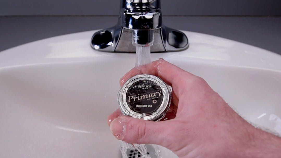 how to warm your moustache wax