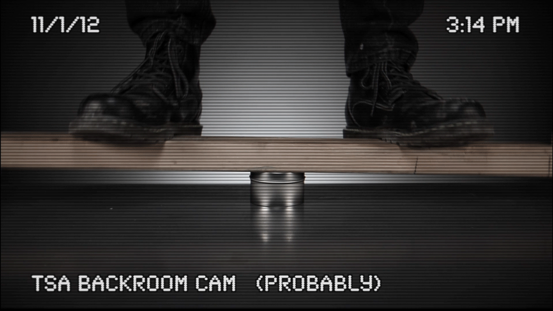 The travel case is 100% "stomp proof"