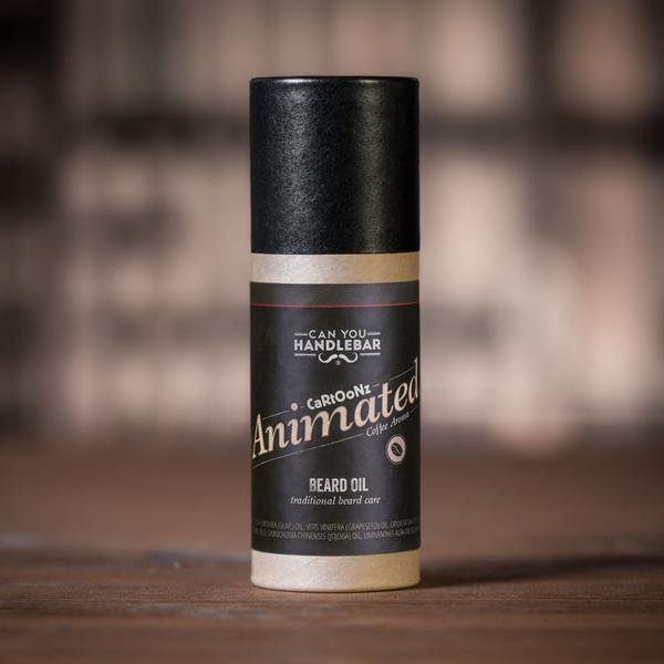 Animated Coffee Aroma Beard Oil Tube