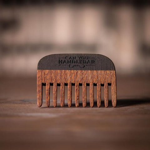 Handmade Wooden Comb Leopard Wood Front of Comb