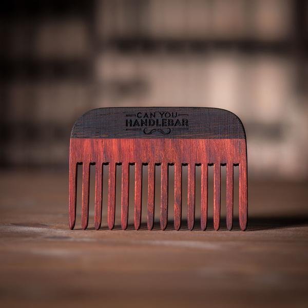 Handmade Wooden Beard Comb - Paduak