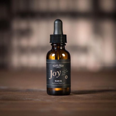 Joy Peppermint and Clary Sage Beard Oil Bottle