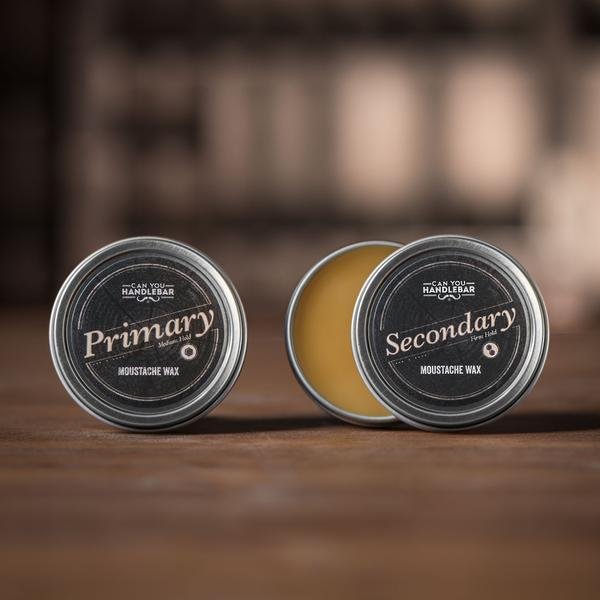 Moustache Wax Get A Pair, Primary And Secondary Open