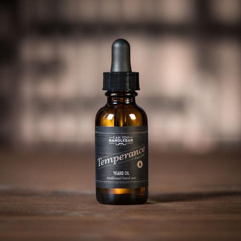 Temperance Unscented Beard Oil Bottle